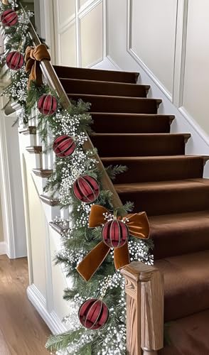 Burgundy Shatterproof Christmas Ball Ornaments - 6 Pack 3.94" Large Holiday Tree Decorations with Hanging Loops