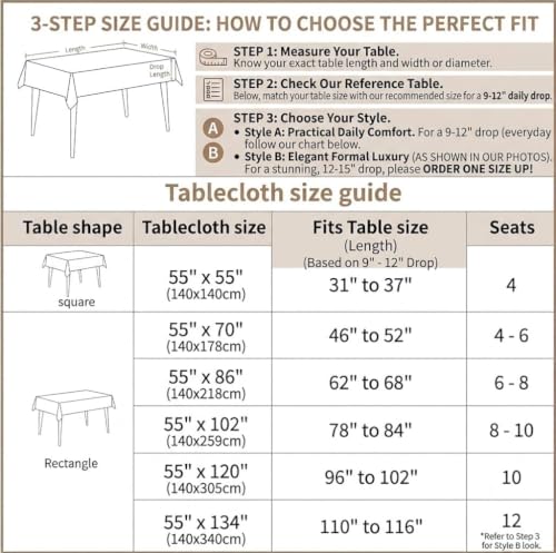 White Lace Tablecloth 55x102 Inches Embroidered Floral Rectangular Cover for Wedding & Party
