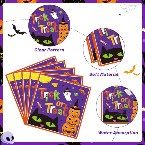 Halloween Disposable Dinnerware Set - 96 Pcs Plates, Napkins & Utensils - Variation: Halloween