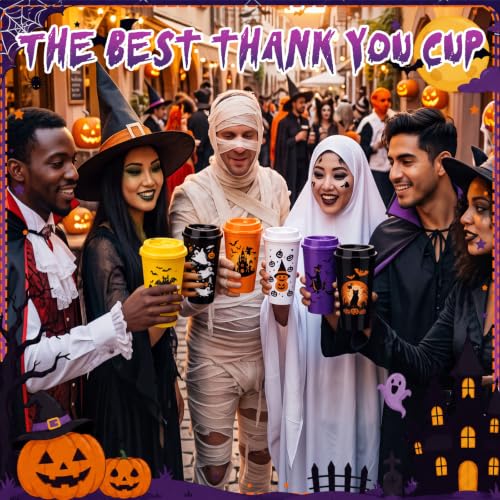 Halloween Gift Set with Coffee Cups and Plush Socks - Horror Theme, 12 Sets
