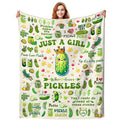 Pickle Blanket Gifts Plush Pickle Throw - 60x50 Inches - Kids & Adults
