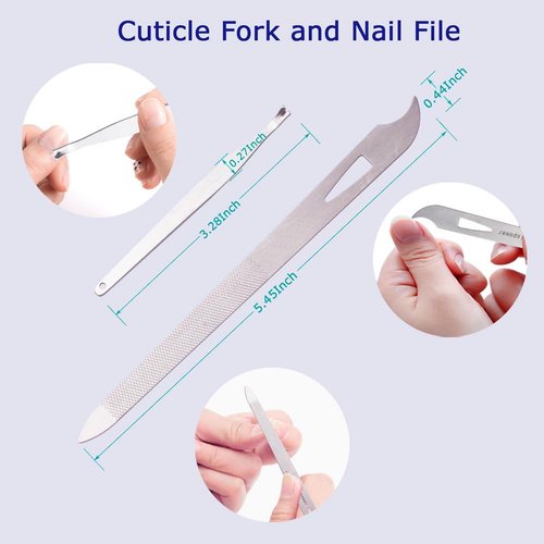 Pingispower Nail Files and Buffers, 20PCS Professional Nail File & Nail Polishing Buffer Block for Natural Nails, 100/180 & 600/3000 Grit Reusable Manicure Kit for Women, Travel Home and Salon