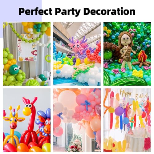 Pink Long Balloons for Parties and Balloon Arches - 100 pcs