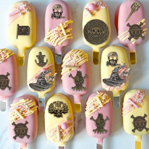 Pirate Skull Silicone Mold for Cake Decorating and Crafts - Set of 4