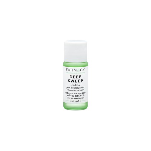 Farmacy 2% Salicylic Acid Toner for Face - Deep Sweep BHA Liquid Exfoliant + Pore Cleaner - Controls Oil, Gently Exfoliates + Refines Pores - Skin Care for Combo, Oily + Blemish-Prone Skin - (10ml)