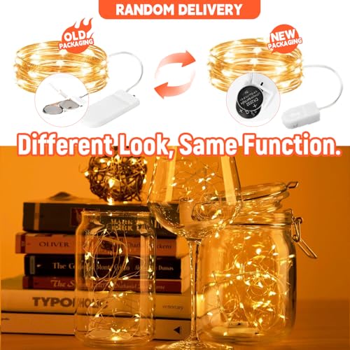 Battery Powered Fairy Lights 7ft 20 LEDs Warm White - 12 Pack