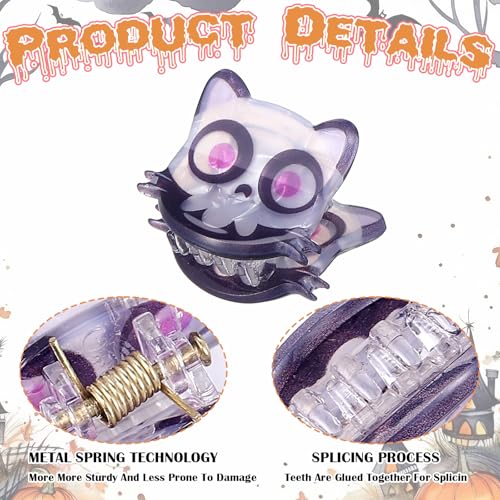 Mini Halloween Hair Claw Clips Set - 15 Styles for Spooky Costumes - Classic