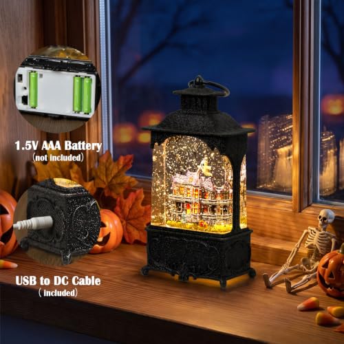Halloween Snow Globe Lantern Haunted House Halloween Decorations - Variation of THIS listing