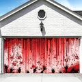DORCEV 6x13ft Bloody Halloween Garage Door Cover Banner Decorations Party Backdrop