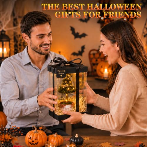 Halloween Witch Hat Topiary Decor with LED Lights - 3 Pieces, Woodland Style