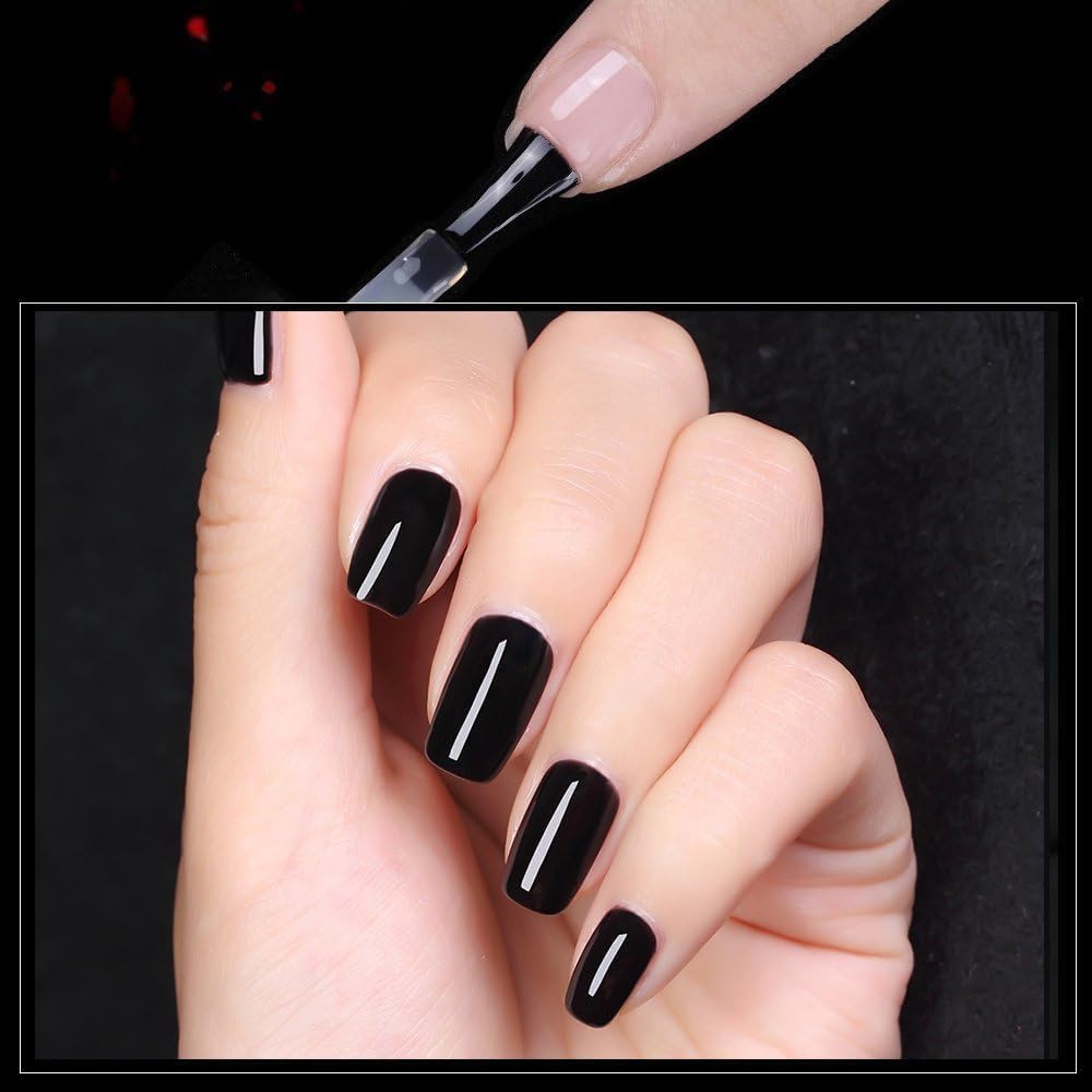 Vishine No Wipe Top Coat & Base Coat - 15ml Long Lasting UV/LED Nail Varnish Set