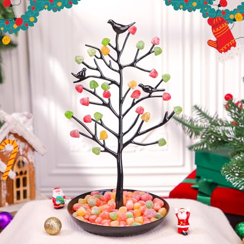Black Festive Gumdrop Tree Christmas Decor Tabletop Ornament Candy Theme