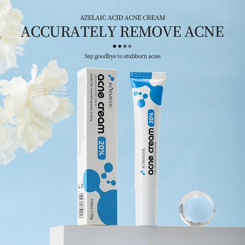 Regine Switzerland Azelaic Acid Acne Treatment Cream - 20% Glycolic Acid & Hyaluronic Acid, 20g