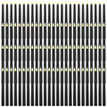 Flameless LED Taper Candles Bulk - 100 Pcs, 9.7 Inch, Black