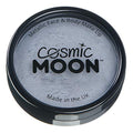 Cosmic Moon Metallic Silver Face & Body Paint Cake - Water Based Makeup for Adults Kids 1.26oz - Variation: Silver
