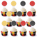Cartoon Cupcake Toppers - 24 Pcs Cake Decorations for Birthday & Party - Variation: Cartoon