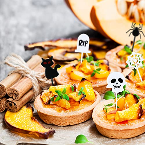 Halloween Toothpicks 100 Pcs Food Picks Cupcake Toppers Party Decor