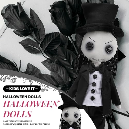 Gothic Haunted Doll - Scary Living Dead Voodoo Doll for Halloween Decor