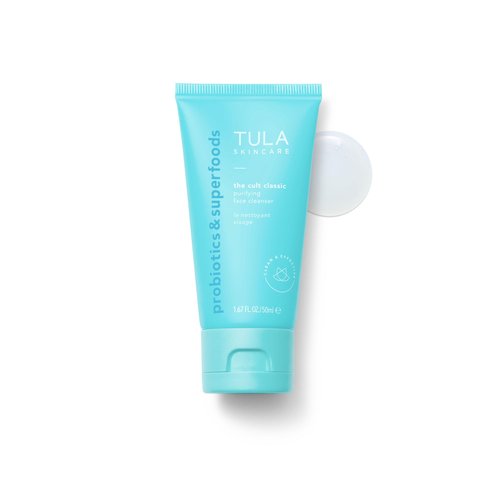 TULA Skin Care Greatest Hits Skincare Discovery Kit, Includes Gold Glow & Get It Eye Balm 0.35 oz., The Cult Classic Cleanser 50ml, 24-7 Moisture Hydrating Day & Night Cream 15ml, 3-Piece Kit