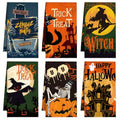 Pumpkin Ghost Halloween Kitchen Towels - Boo Halloween Dish Towels - 6 Pieces