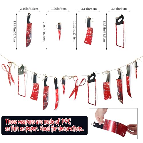 Halloween Caution Tape Roll 30 Feet with Warning Signs - Indoor Outdoor Haunted House Decor