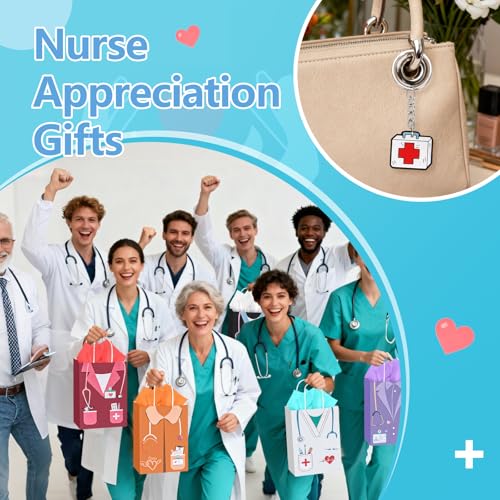 Nurse Appreciation Gift Set - 8 Stainless Steel Tumblers, Notebooks & Accessories - Variation of Nurse