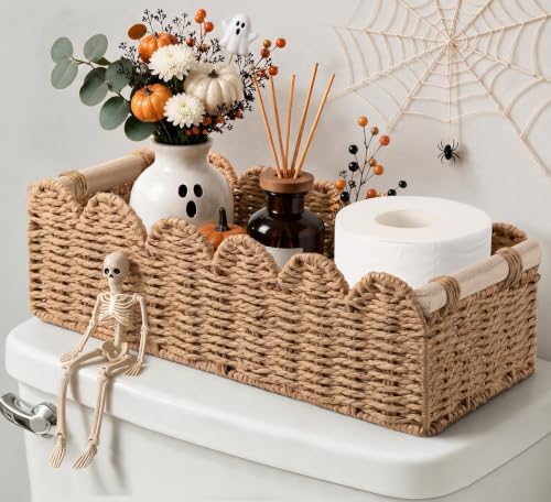 Bathroom Decor Toilet Paper Holder Basket - Neutral
