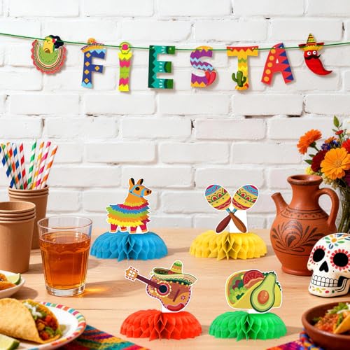 Cinco De Mayo Backdrop & Party Decorations Set - 6x3 ft Banner, Tablecloth, Props