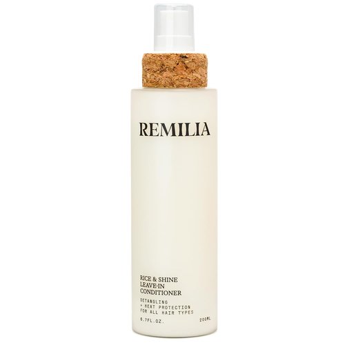 Remilia Rice & Shine Leave-In Conditioner Spray - Detangling Heat Protectant with Rice Protein & Botanical Oils for Color-Treated Hair - 6.7 fl oz