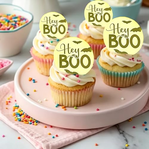 Halloween Cake Toppers Set - Gold Mirror Acrylic with 3 Designs for Party Decorations