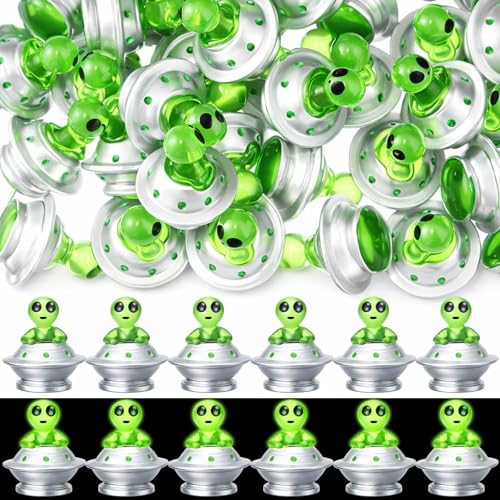 Mini Alien UFO Figurines Glow in The Dark Set - Striker
