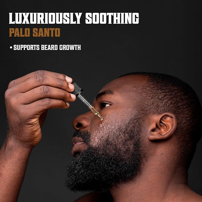 Viking Revolution Palo Santo Beard Oil - Natural Argan & Jojoba Oil Beard Conditioner | Softens & Moisturizes (1 Pack)