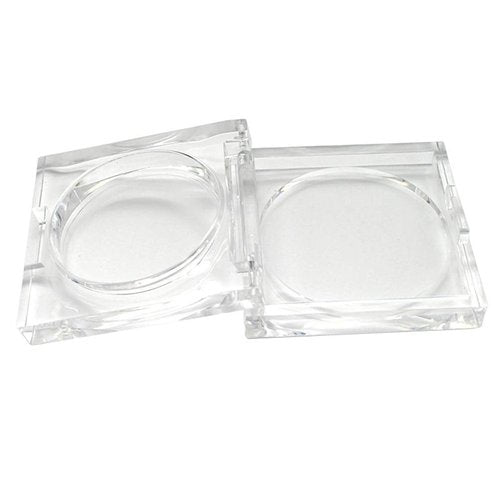 Skiennix Transparent Empty Powder Case - Refillable Cosmetic Container Jar for Makeup | 4 Pcs, 4.5g