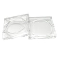 Skiennix Transparent Empty Powder Case - Refillable Cosmetic Container Jar for Makeup | 4 Pcs, 4.5g