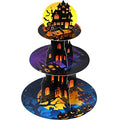 Halloween 3-Tier Cupcake Stand - Spooky Party Dessert Display