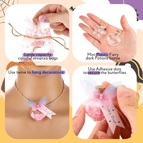 Fairy Magic Potion Kit with 24 Bottles for DIY Fairy Decorations and Party Crafts