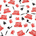 Halloween Birthday Confetti Set - Ghost, Bloody Handprint, Knife, Axe Decor