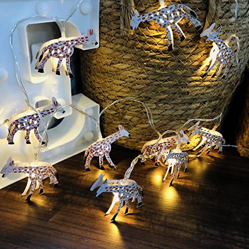 3m Giraffe LED String Lights Fairy Decorative Lights for Kids Room & Outdoors - Variation of Giraffe