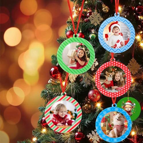 40 Pieces Felt Christmas Photo Frame Ornaments Tree Hanging Decor - Variation of THIS listing