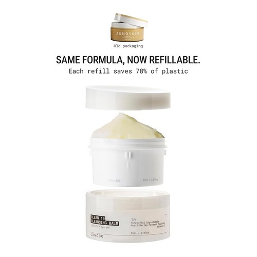 JUNO & Co. Clean 10 Cleansing Balm - 10 Ingredients Makeup Remover | 85g / 3.0oz