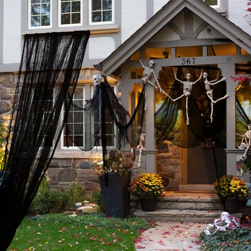 Black Halloween Creepy Cloth 630x30 Inch Spooky Haunted House Decoration