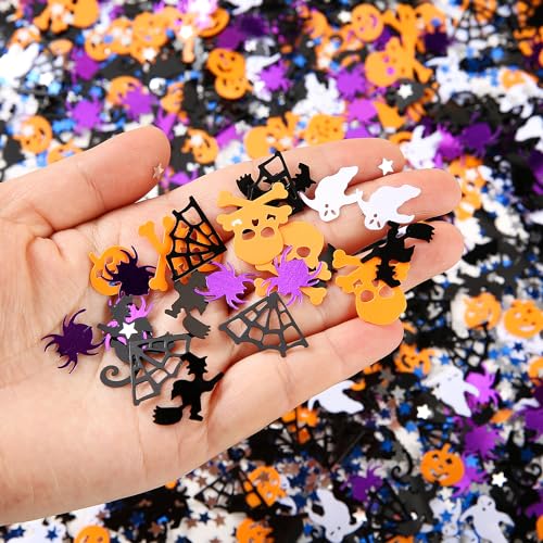 Halloween Confetti Decorations Bulk 100g Glitter Sprinkles for Party & Crafts