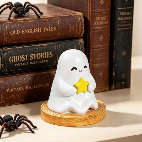 Mini Ghost Figurine Halloween Home Decoration - White2