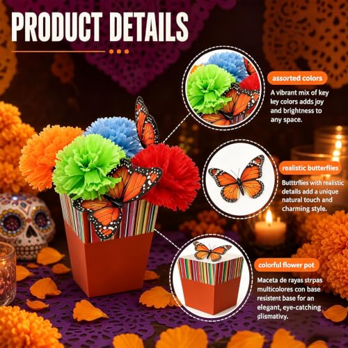 Mexican Fiesta Table Decorations Set for Day of the Dead