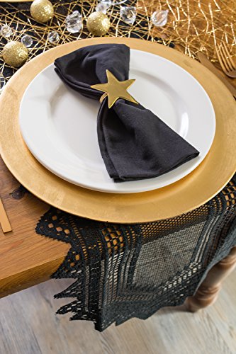 Halloween Black Lace Table Runner 14x72 Inches - Spooky Gothic Table Decor Variation of THIS listing