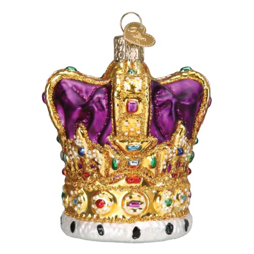 Royal Crown Christmas Ornament - Handcrafted Glass Holiday Tree Decoration