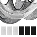 Halloween Creepy Cloth Set - Black & White 6 Pack 30x75 Inch Decorations