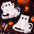 Halloween Ghost Cat Napkins - 100 Disposable 2-Ply Party Tableware