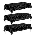 Halloween Bat Tablecloth 3 Pack - Spooky Party Decorations, 54 x 108 Inches, Black Halloween Table Cover - Variation of THIS listing