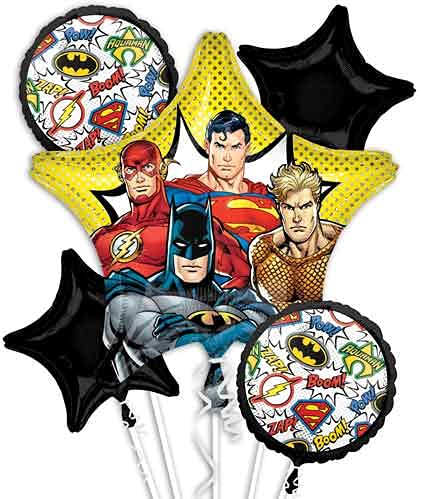 Mylar Foil Balloon Bouquet Party Decorations - 17 Inch Helium Balloons Set